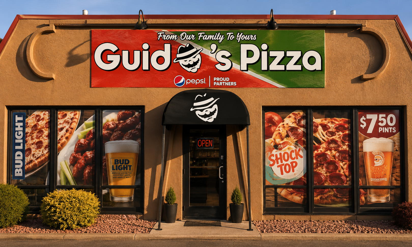 The Guido's Pizza storefront